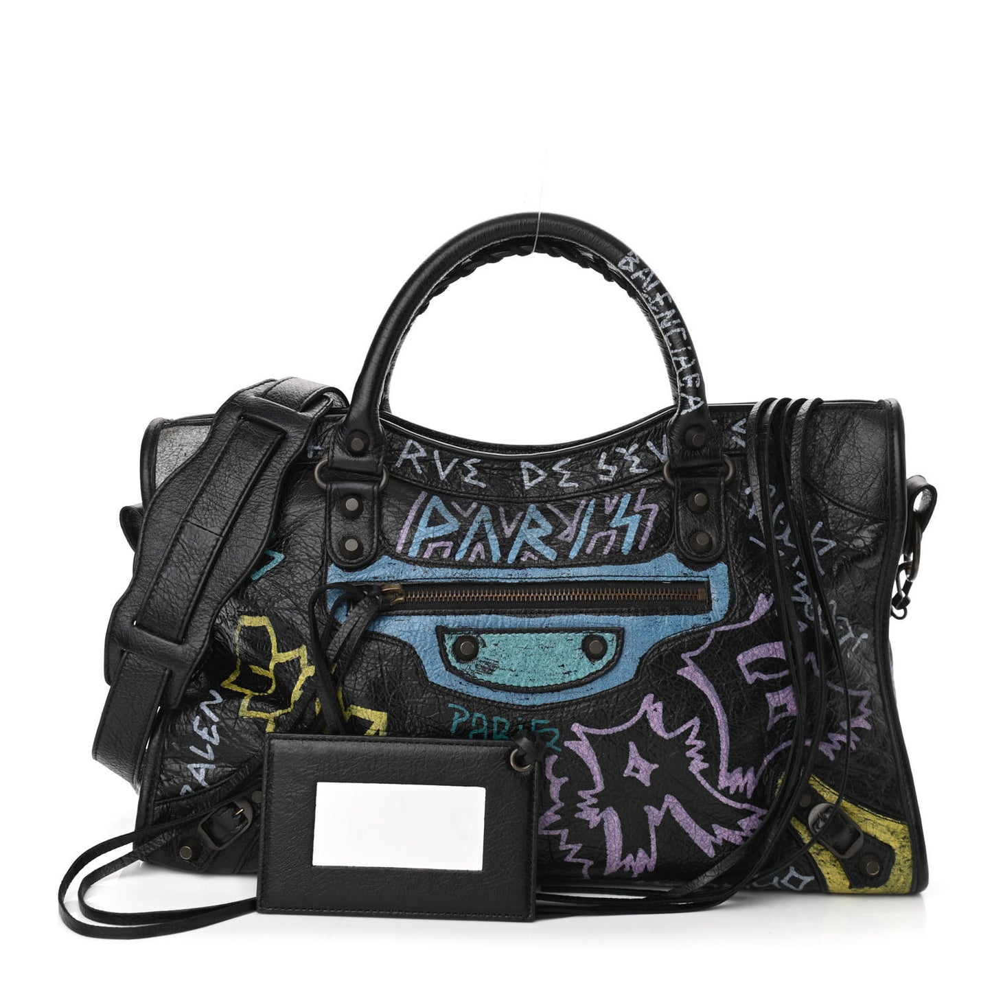 Agneau Graffiti All Over Classic Hardware City Black Multicolor