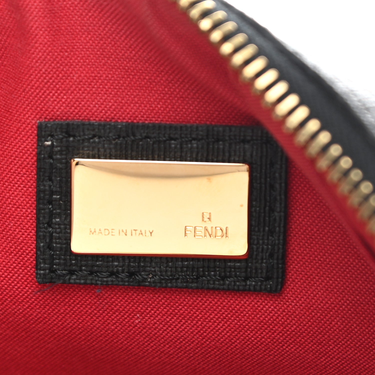 Fendi Zucchino Spalmati Forever Pochette Moro Black 6 of 8