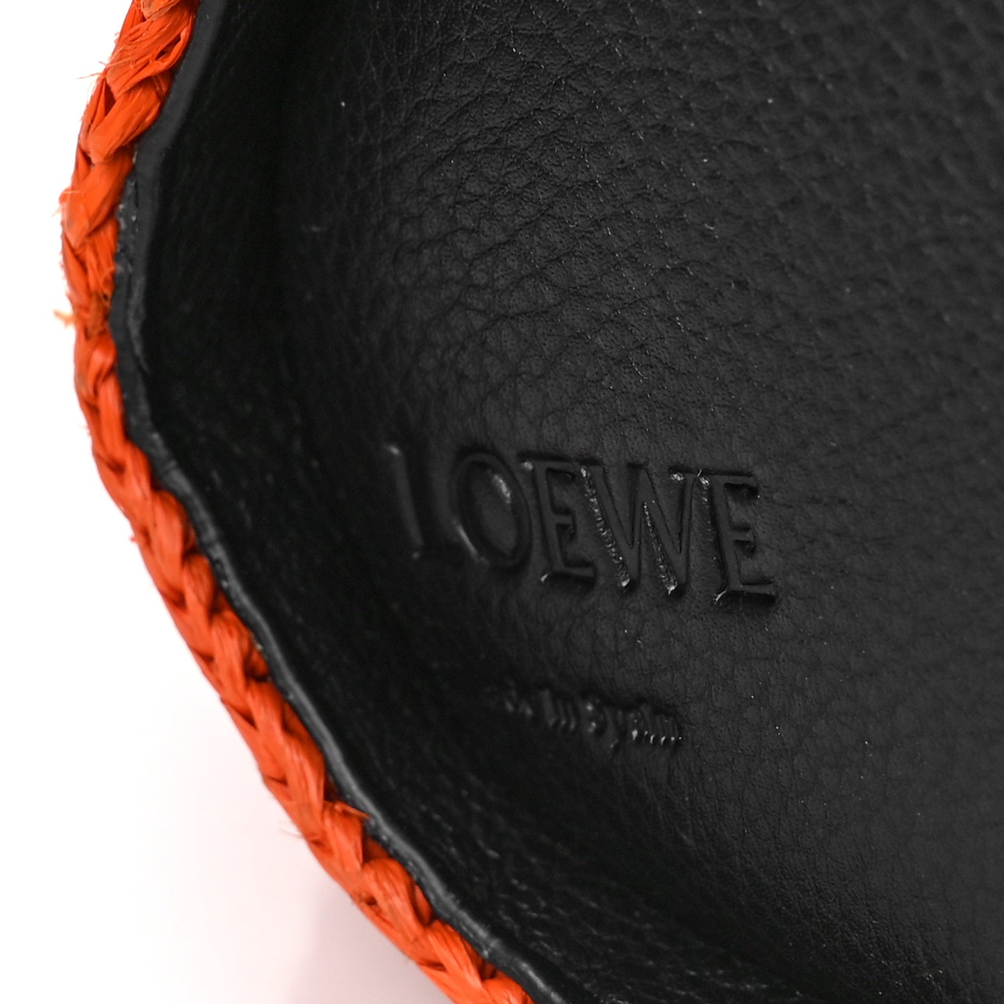 Raffia Mini Bunny Crossbody Bag Orange