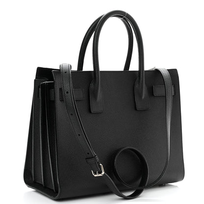 Saint Laurent Grained Calfskin Baby Sac De Jour Black 3 of 10