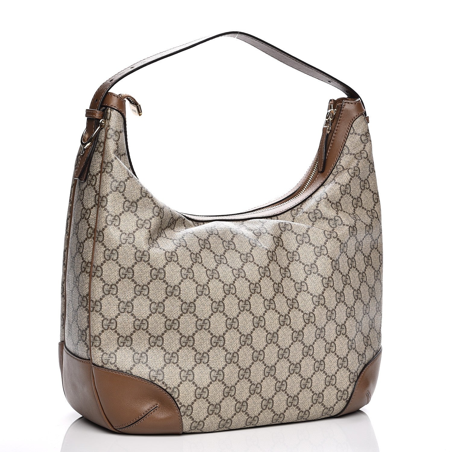 Gucci GG Supreme Monogram Margaux Calfskin Medium Nice Hobo Beige Ebony Acero 3 of 9