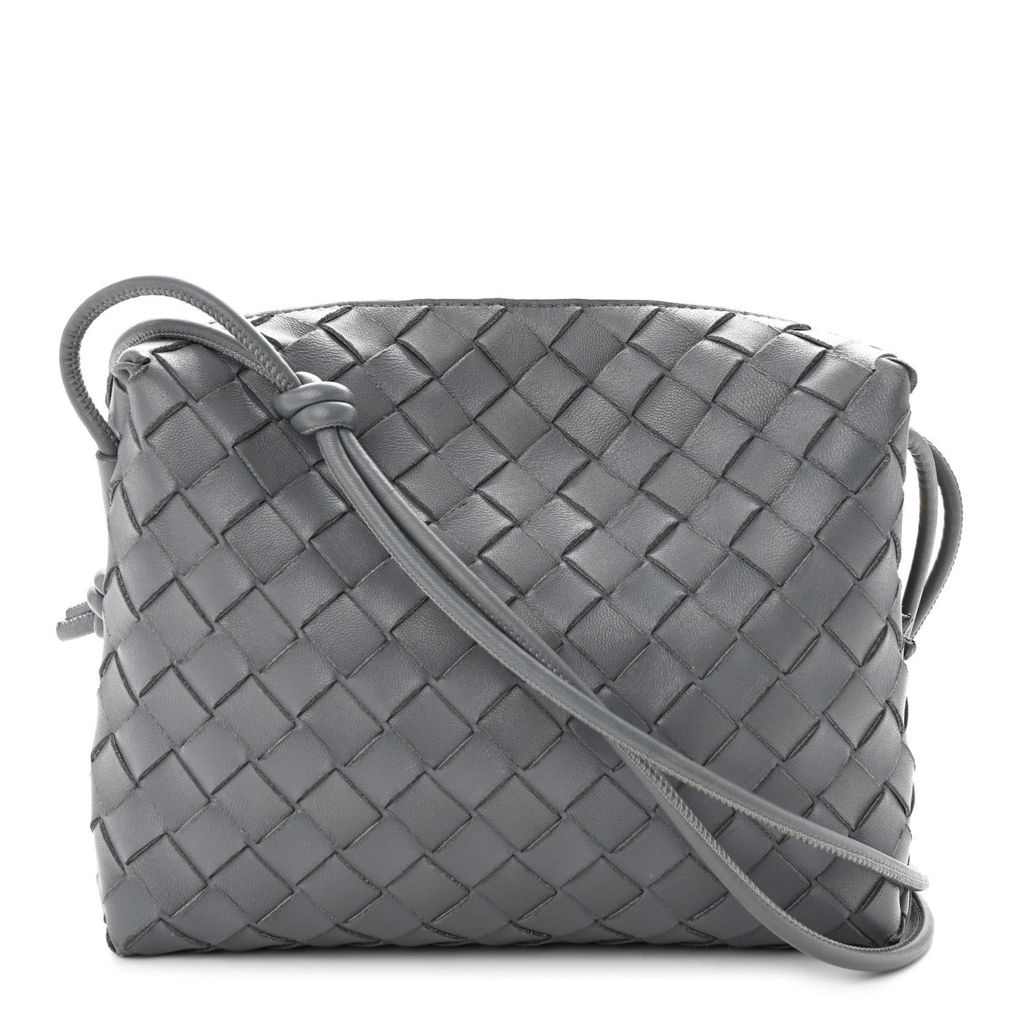 Nappa Intrecciato Small Loop Camera Bag Thunder