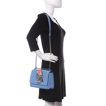 Louis Vuitton Epi Tropical Birds Twist Shoulder Bag MM Bleuet 2 of 10
