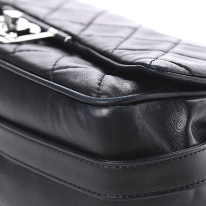 Chanel Lambskin Quilted Jumbo Icons Secret Label Flap Black 10 of 13