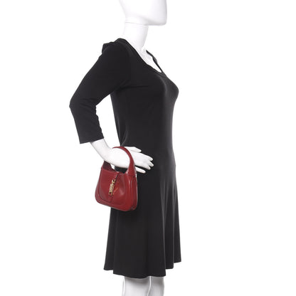 Gucci Boarded Dyana Lux Calfskin Mini Jackie 1961 Hobo New Cherry Red 2 of 10