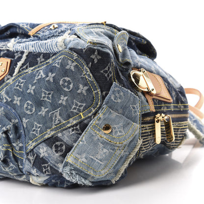 Louis Vuitton Denim Patchwork Bowly Blue 7 of 10