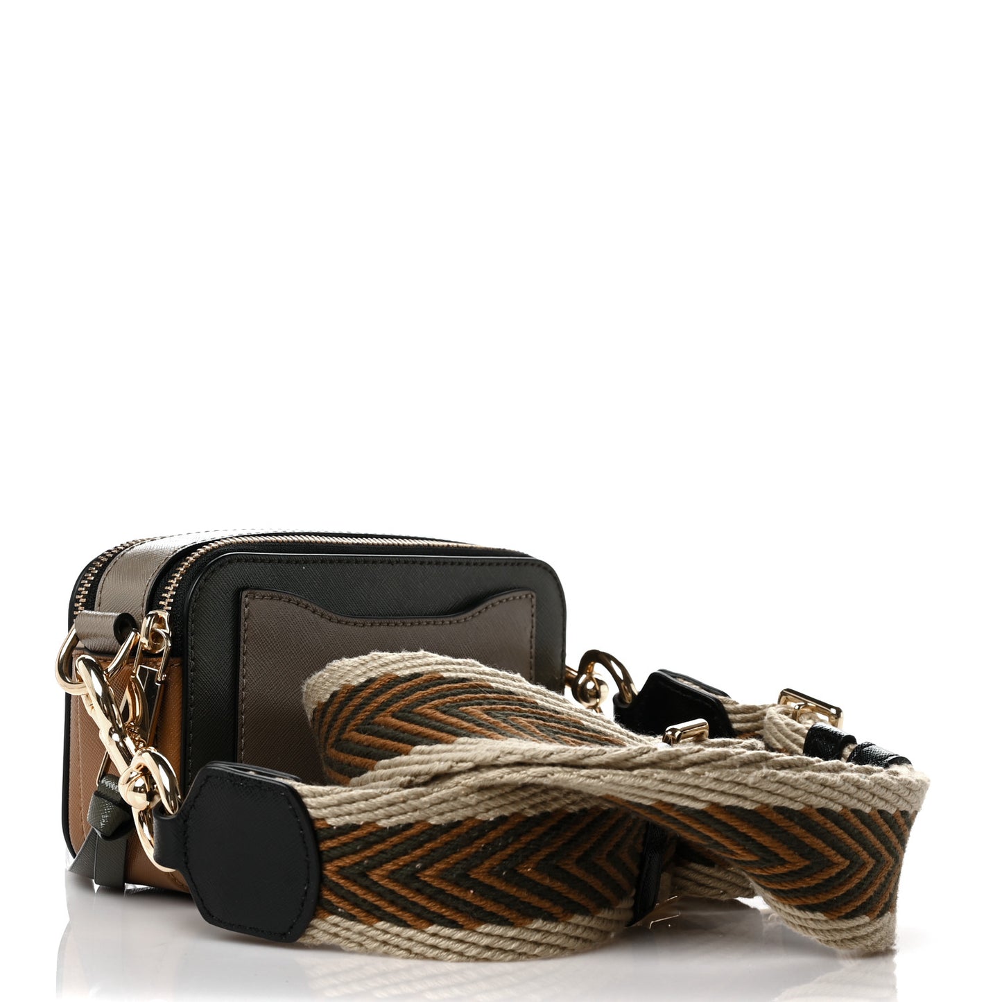 Saffiano Small Snapshot Camera Bag Dark Green
