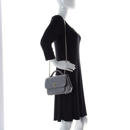 Chanel Caviar Quilted Small Business Affinity Flap Grey 3 of 12