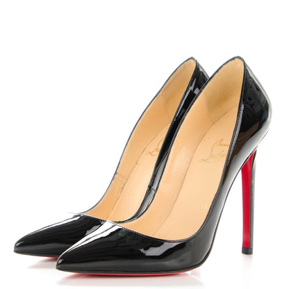 Christian Louboutin Patent Pigalle 120 Pumps 35 Black 3 of 7