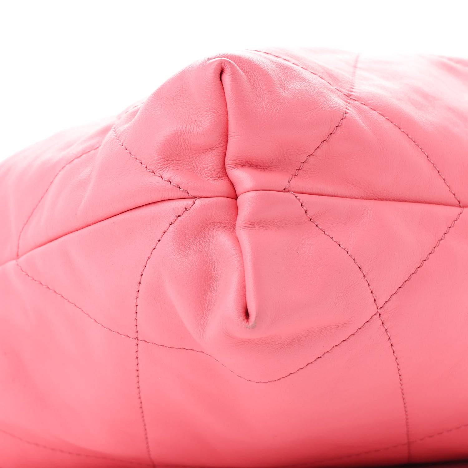 Chanel Shiny Calfskin Quilted Small Chanel 22 Coral Pink 11 of 12
