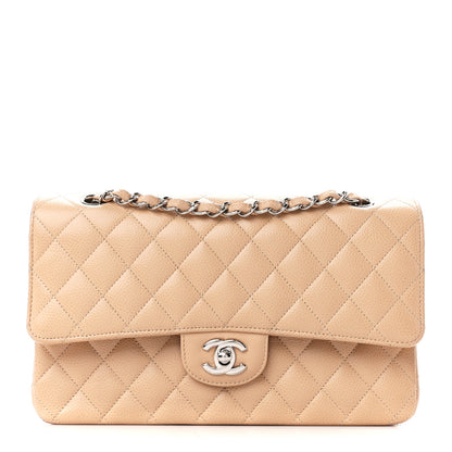 Chanel Caviar Quilted Medium Double Flap Beige 1 of 11