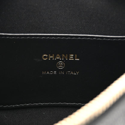 Chanel Shiny Caviar Quilted Bow Pouch Hobo Black 6 of 11