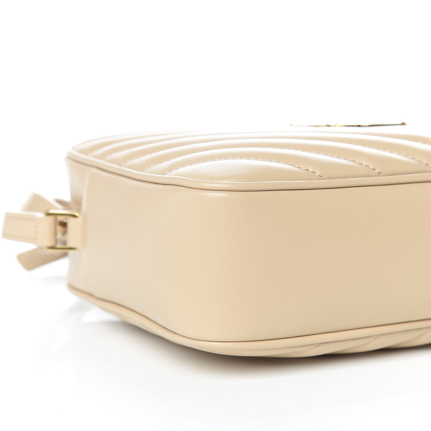 Saint Laurent Calfskin Matelasse Monogram Lou Camera Bag Nude Powder 8 of 9