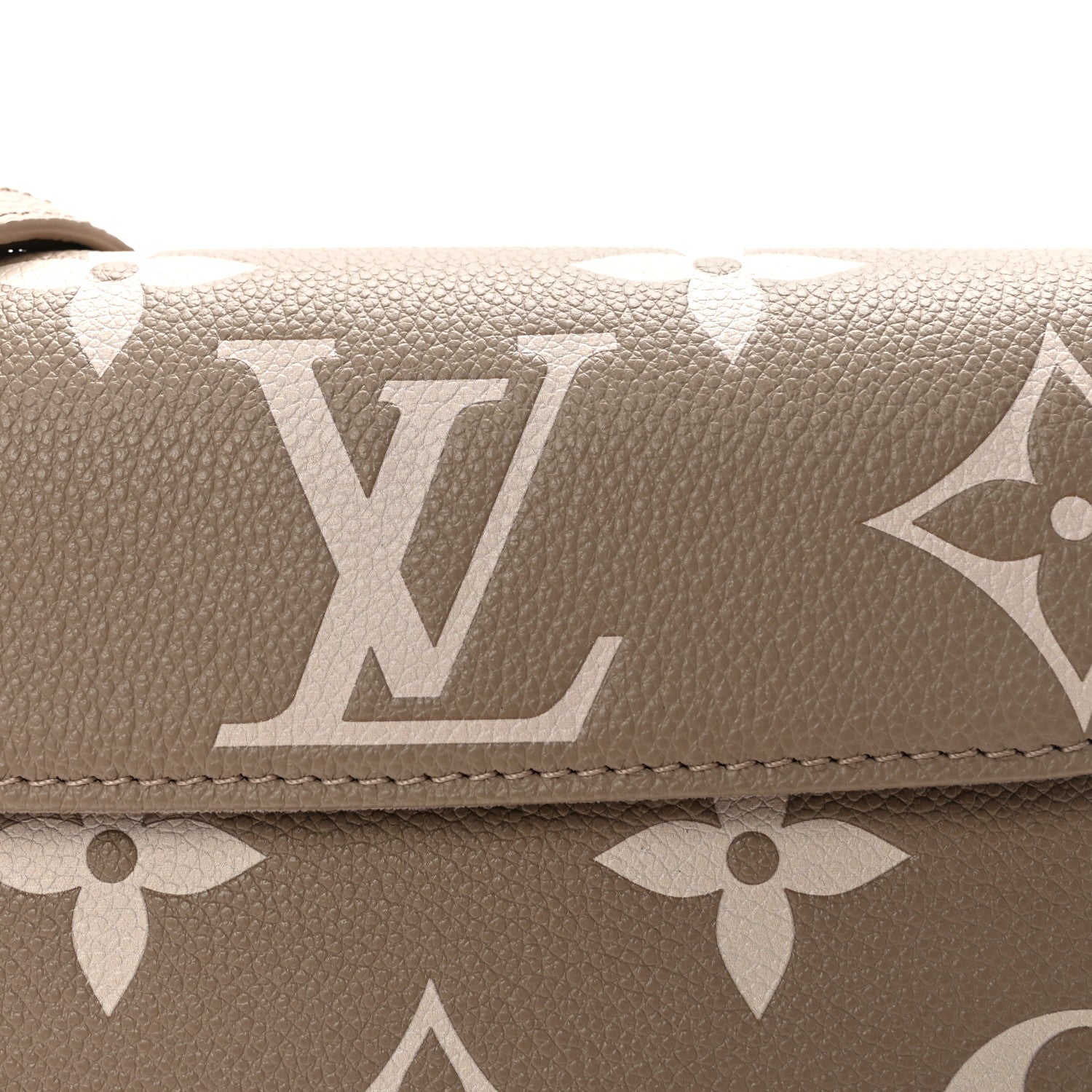 Louis Vuitton Empreinte Monogram Giant Ivy Wallet On Chain Tourterelle Creme 7 of 9