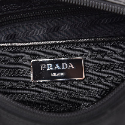 Prada Tessuto Nylon Saffiano Messenger Bag Black 6 of 10