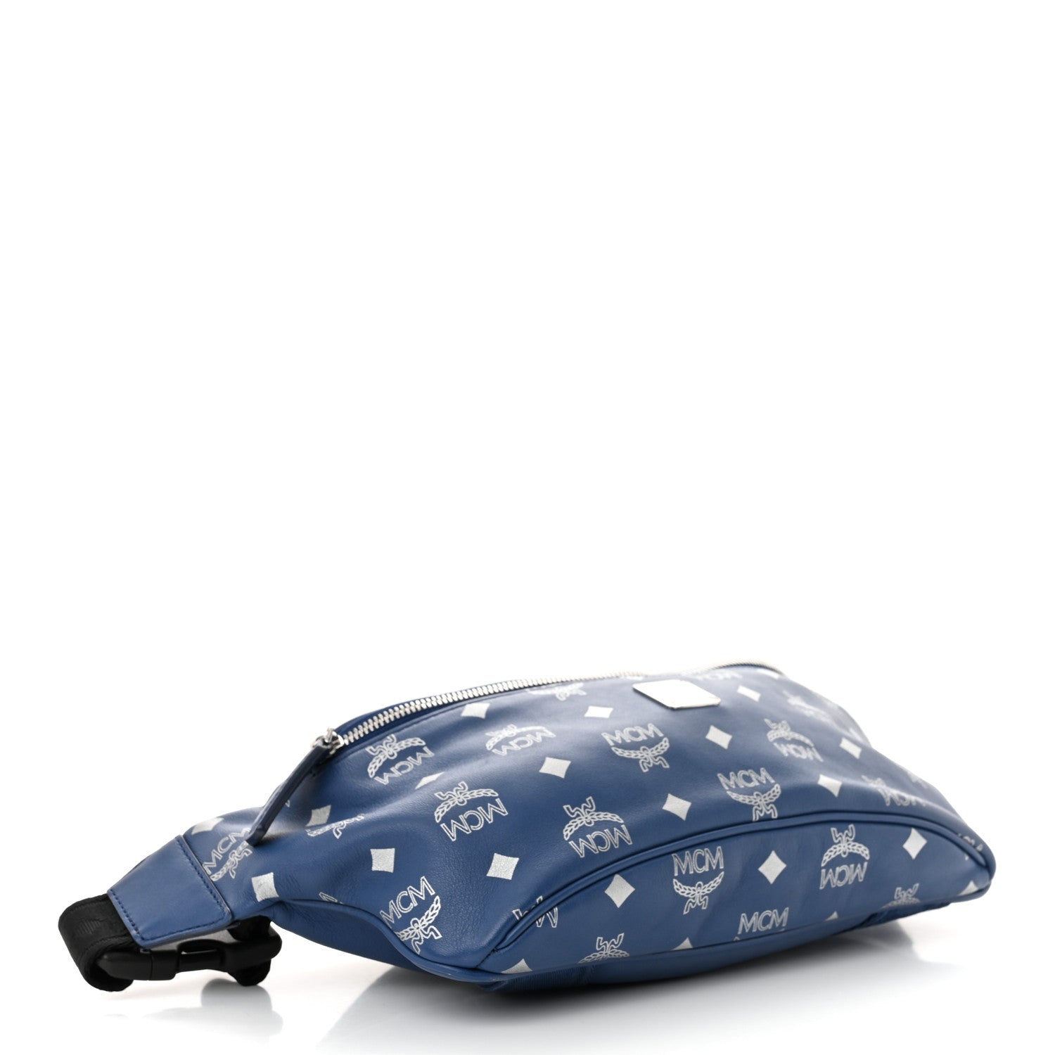 MCM Calfskin Jemison Backpack Belt Bag Estate Blue 4 of 10