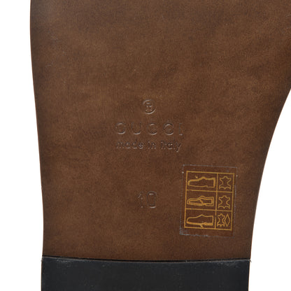 Gucci Calfskin Lace Up Tuscany Leather Mens Gladiator Sandals 10 Brown Cuir 7 of 9