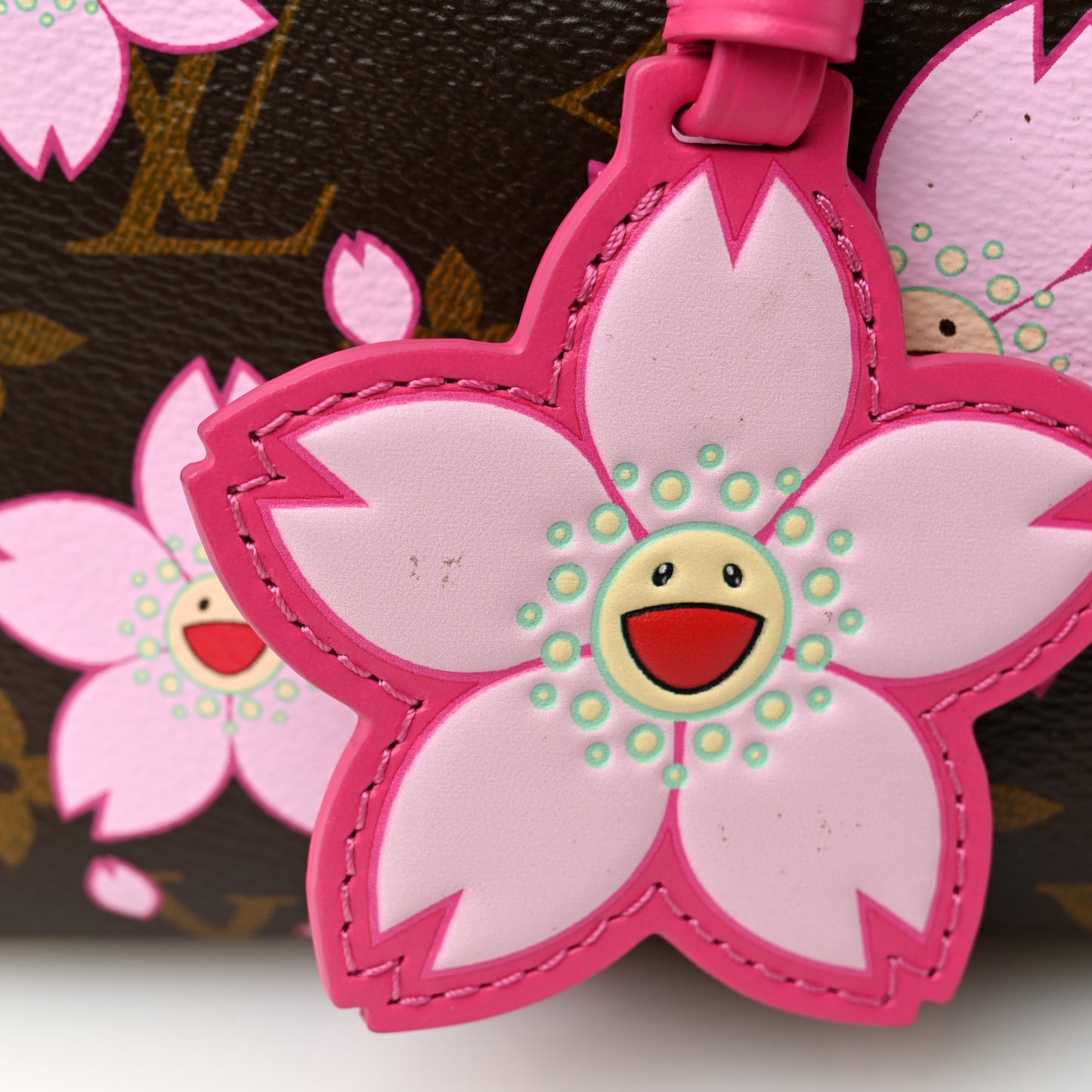 LV X TM Monogram Cherry Blossom Speedy Bandouliere 25 Sakura Brown