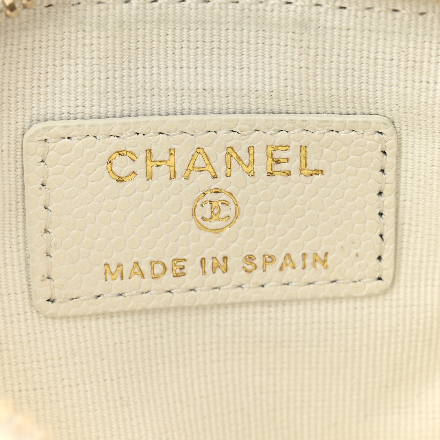 Chanel Caviar Quilted Small Pouch White 6 of 11