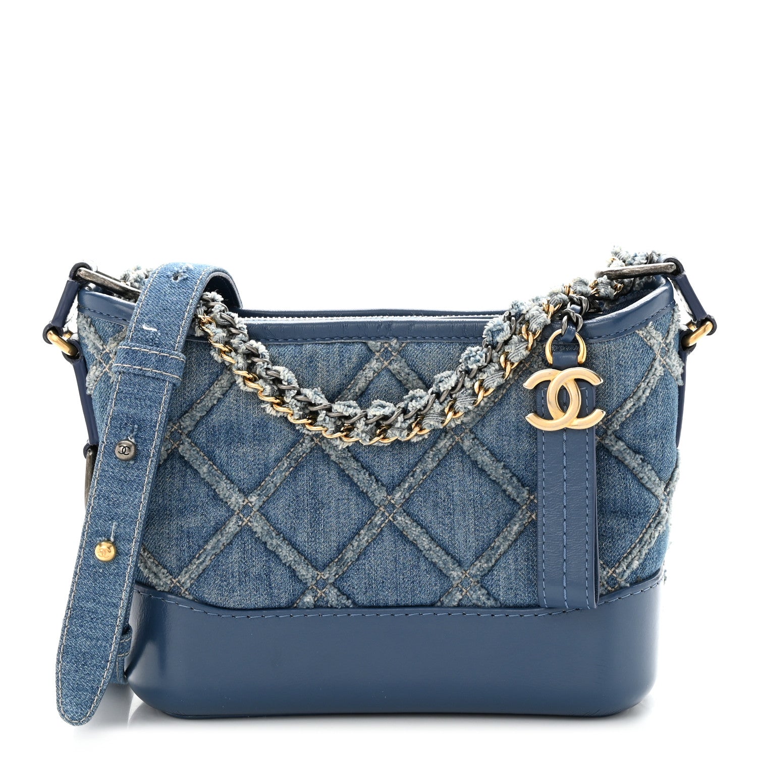 Chanel Denim Calfskin Small Gabrielle Hobo Blue 1 of 10