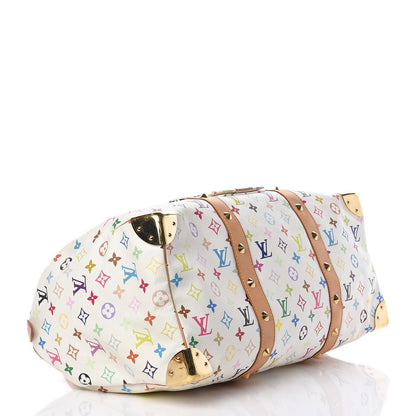 Louis Vuitton Monogram Multicolor Keepall 45 White 4 of 16