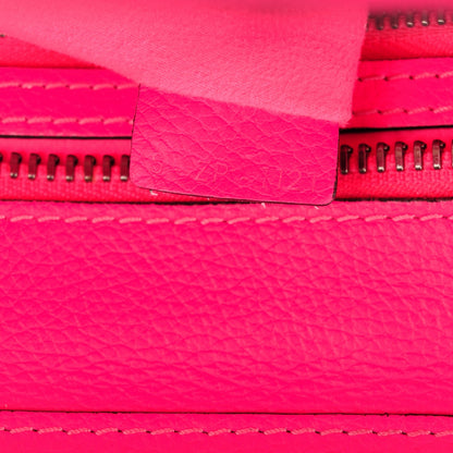 Celine Drummed Calfskin Micro Luggage Fluo Pink 9 of 9
