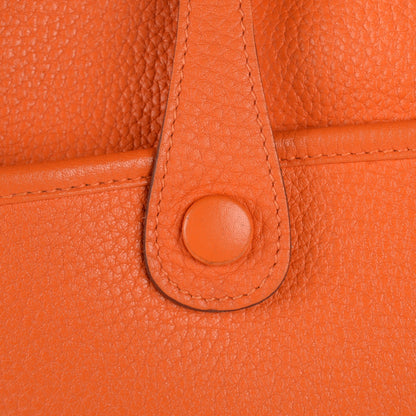 Hermes Taurillon Clemence Evelyne III PM Orange 8 of 14
