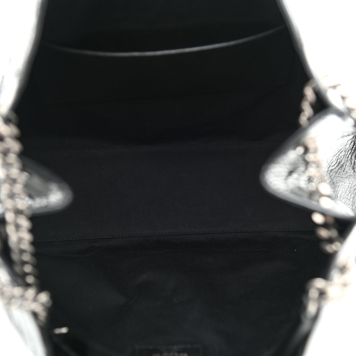 Crinkled Calfskin Matelasse Monogram Niki Shoulder Bag Black