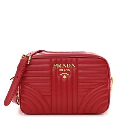 Prada Soft Calfskin Diagramme Camera Bag Rosso 1 of 9