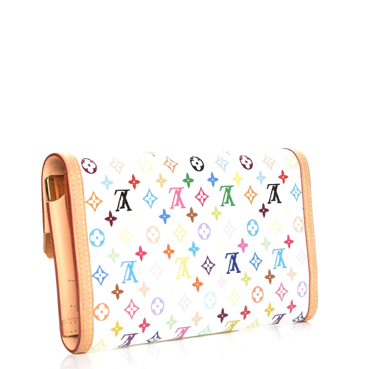 Louis Vuitton Monogram Multicolor Porte Tresor International Wallet White 3 of 7