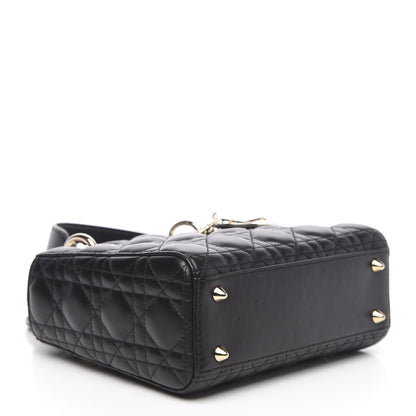 Christian Dior Lambskin Cannage Small My ABCDior Lady Dior Black 4 of 11