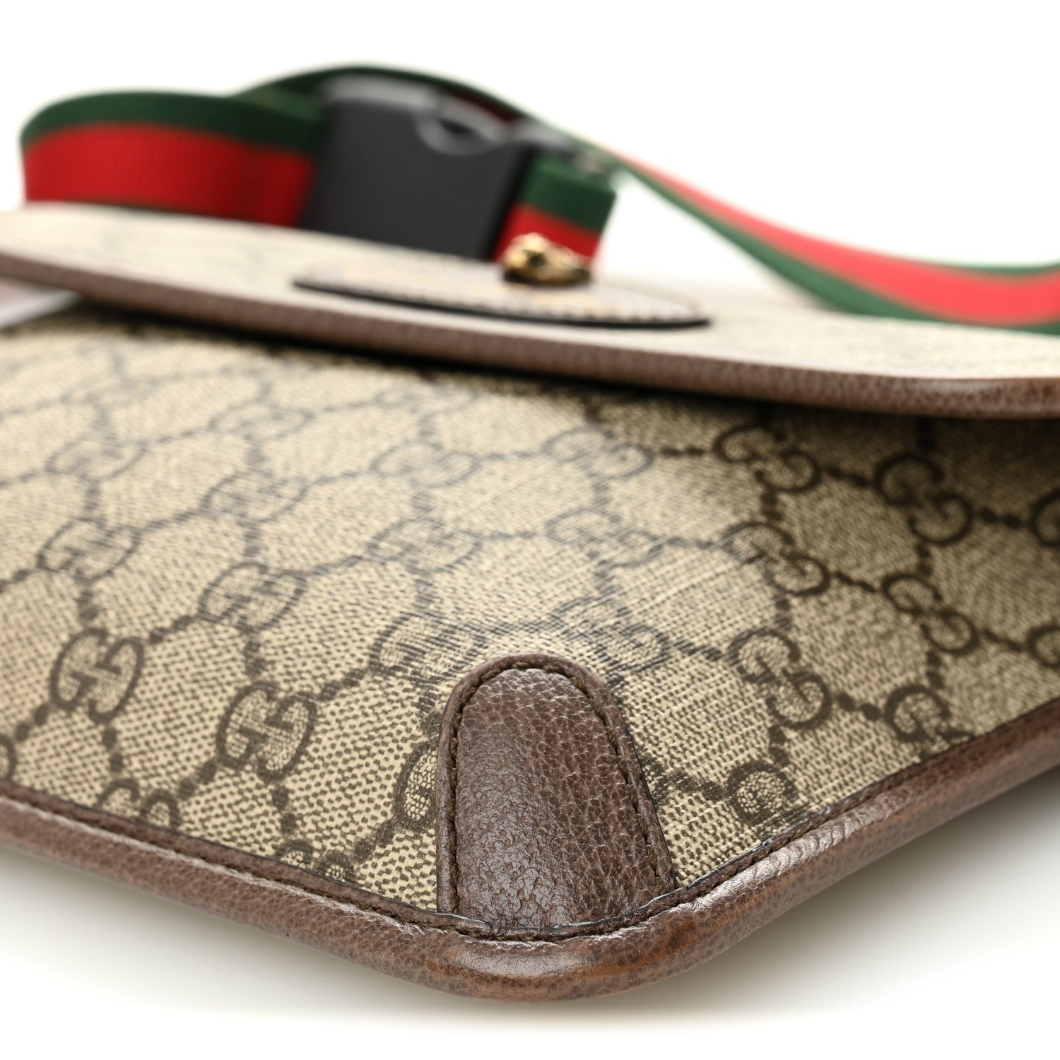 Gucci GG Supreme Monogram Neo Vintage Web Belt Bag Brown 10 of 10