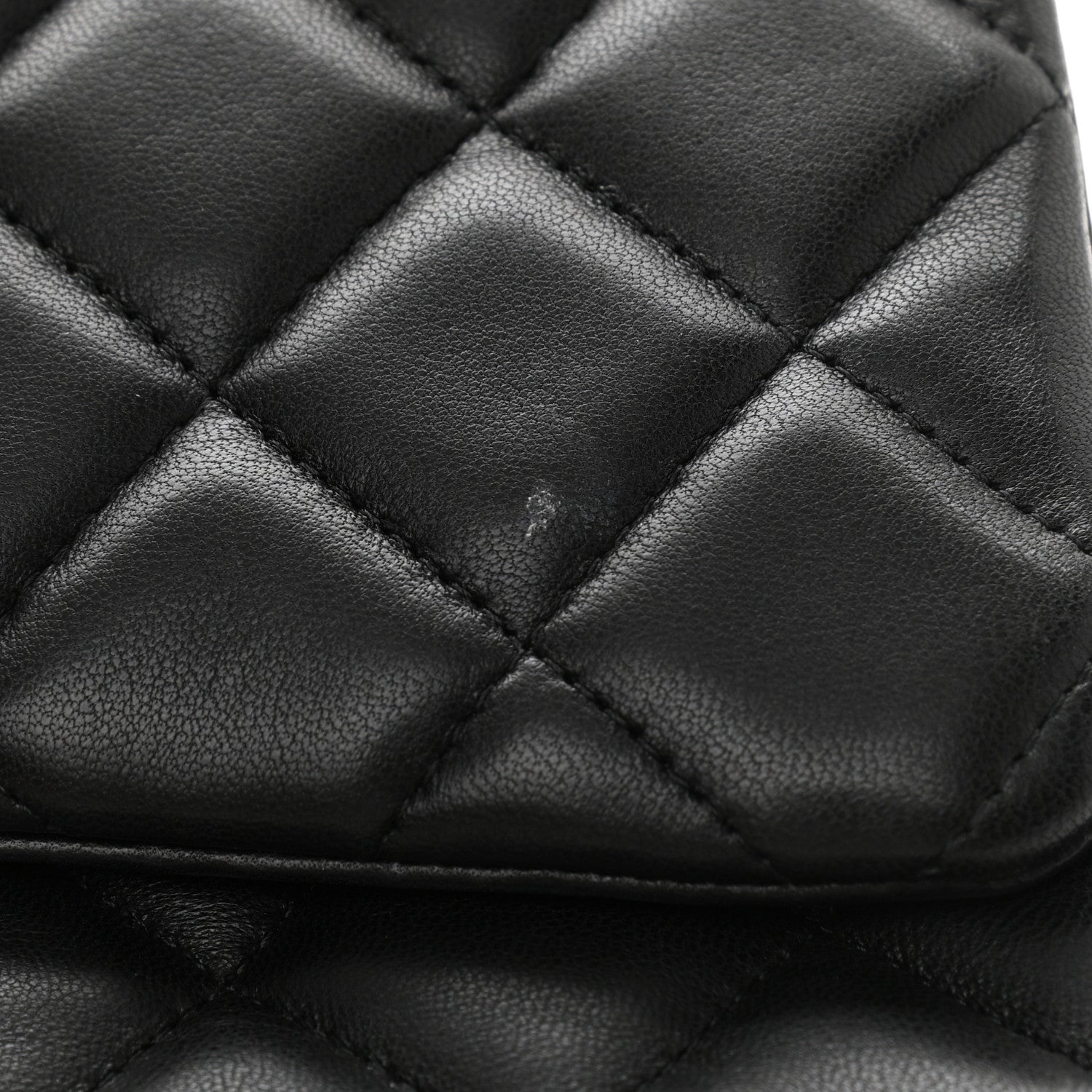 Chanel Lambskin Quilted Maxi Double Flap Black 12 of 14