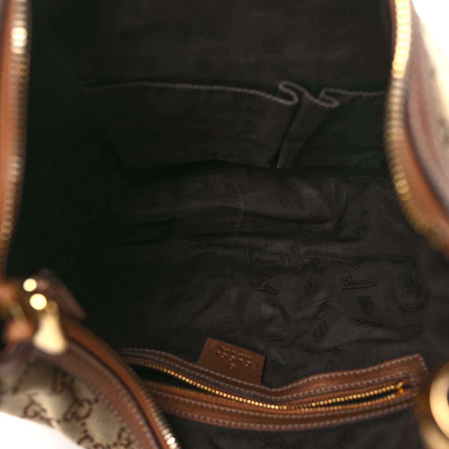 Gucci Monogram Medium GG Twins Hobo Bronze 5 of 11
