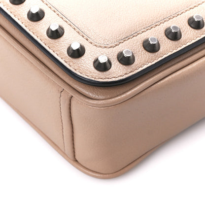 Prada Glace Calfskin Studded Crossbody Cammeo 11 of 14