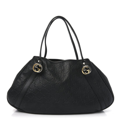 Gucci Guccissima Medium GG Twins Shoulder Bag Black 1 of 9