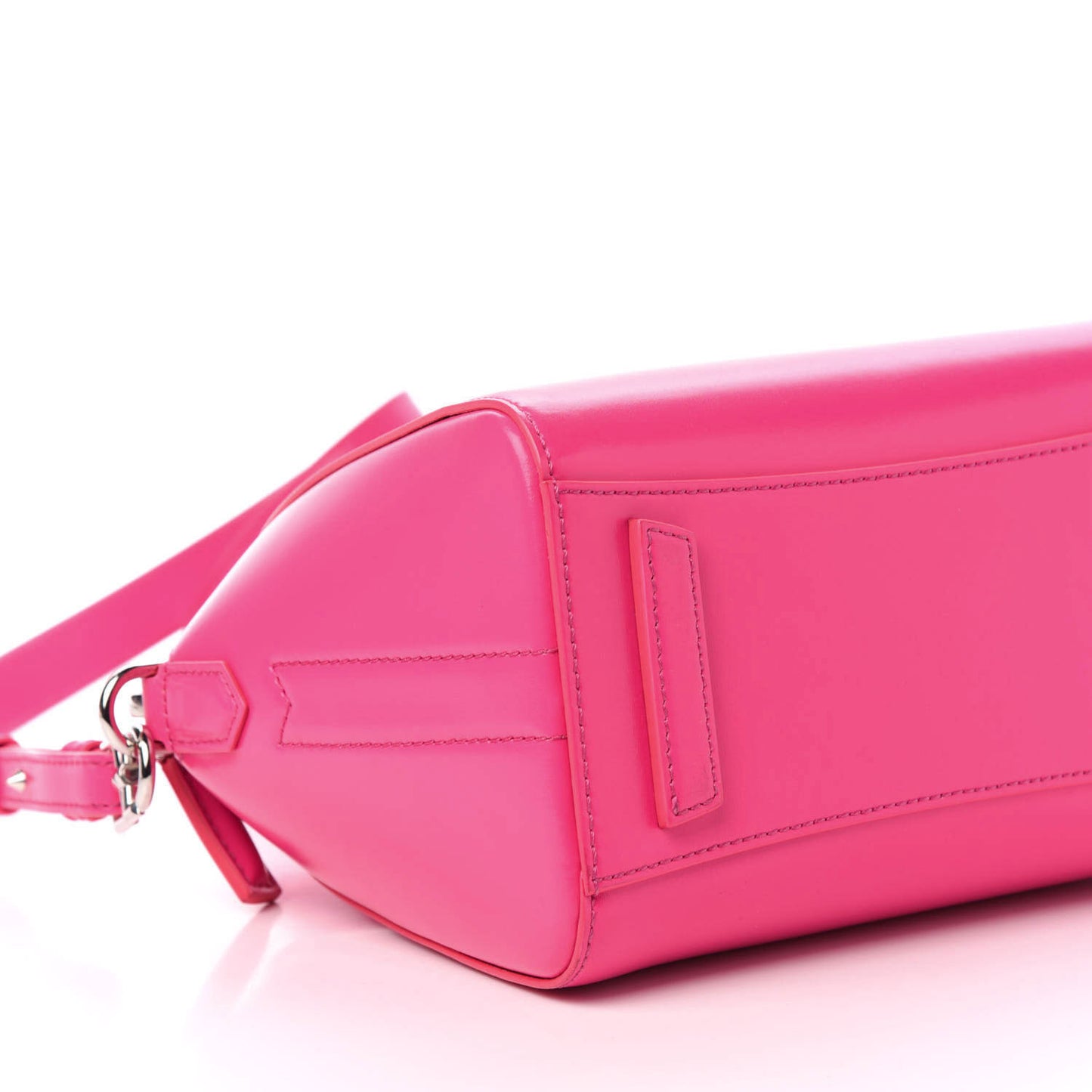 Shiny Lord Calfskin Mini Antigona Shocking Pink