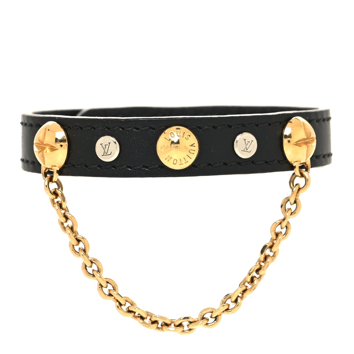 Louis Vuitton LV Harajuku Bracelet Black Gold 1 of 6