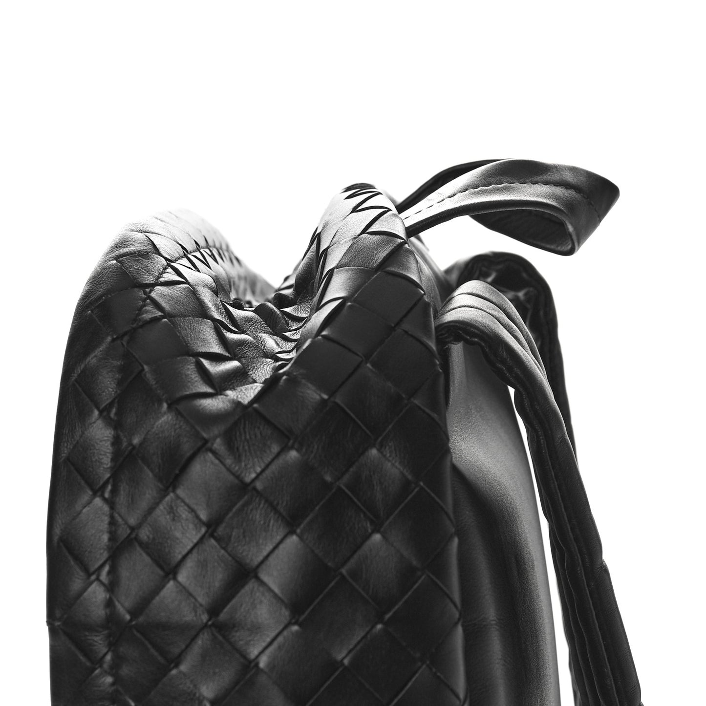 Nappa Intrecciato Avenue Backpack Black