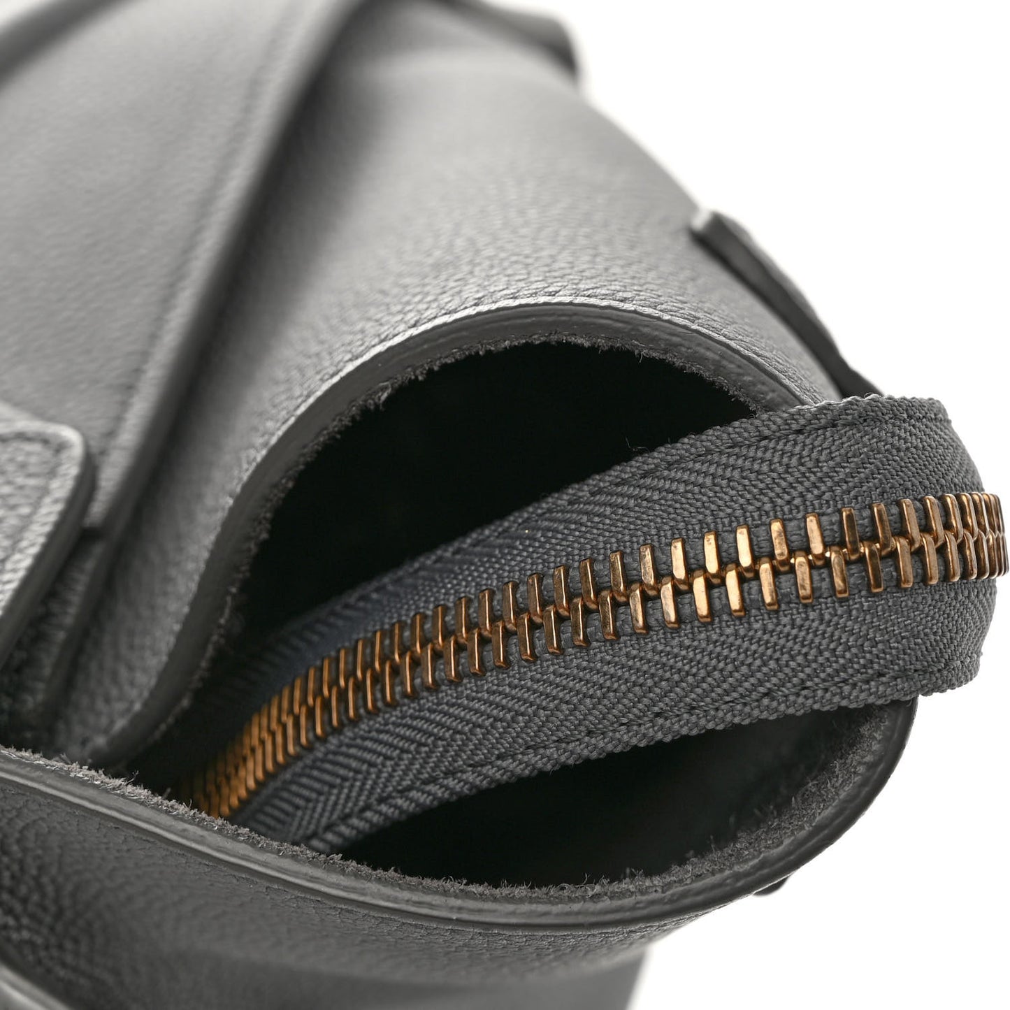 Drummed Calfskin Mini Luggage Kohl