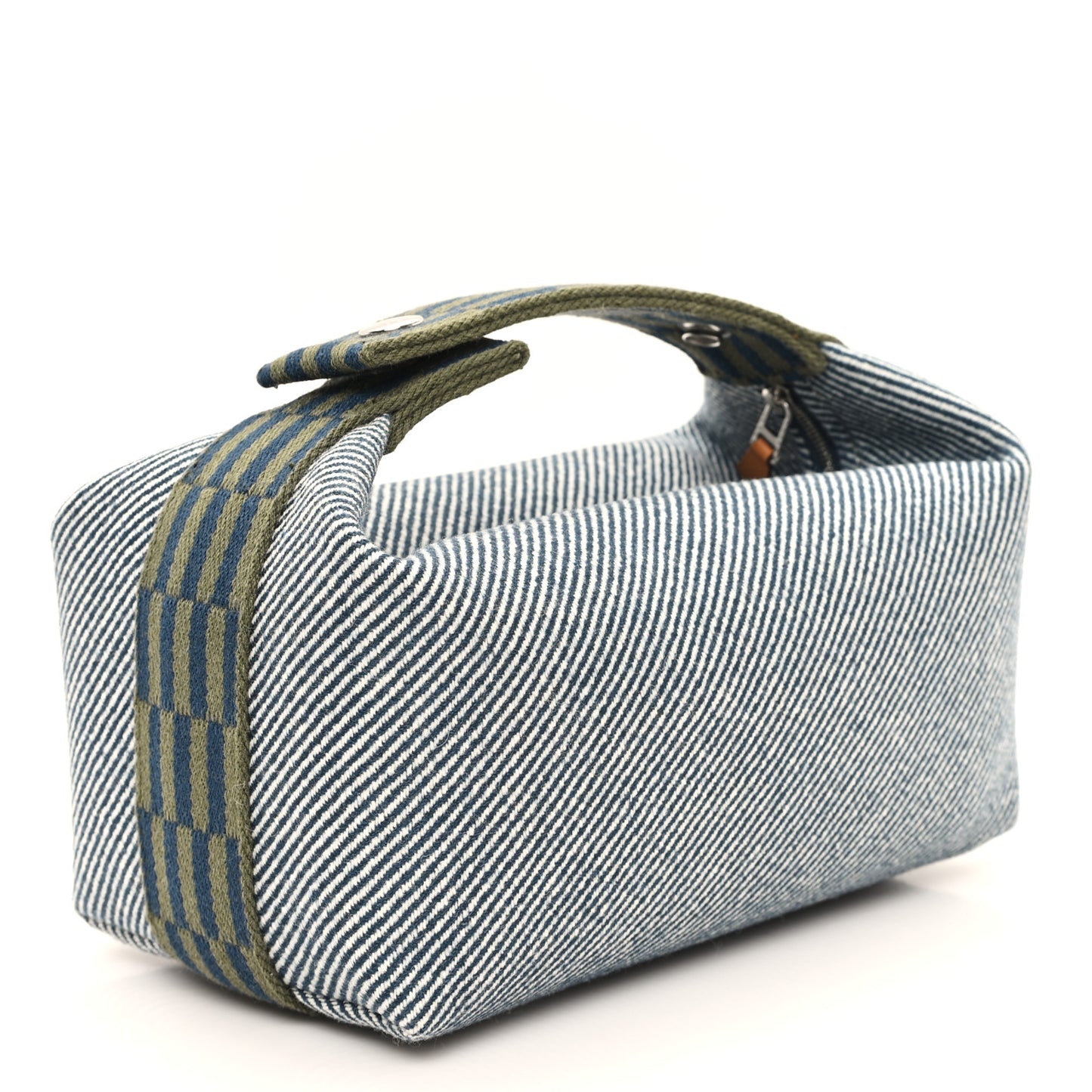 Wool Small Bride-A-Brac H Natte Pouch Bleu Abysse