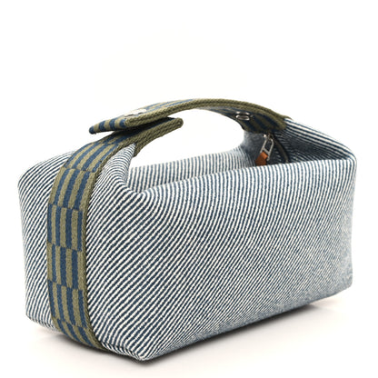 Hermes Wool Small Bride-A-Brac H Natte Pouch Bleu Abysse 3 of 10