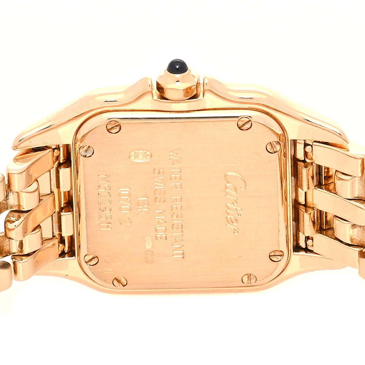 Cartier 18K Yellow Gold 22mm Panthere Art Deco Quartz Watch 4 of 5