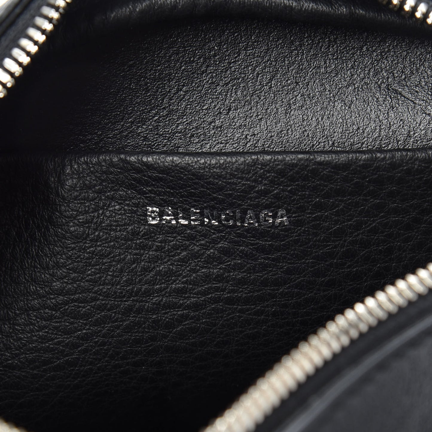Calfskin Logo XS Everyday Camera Bag Black