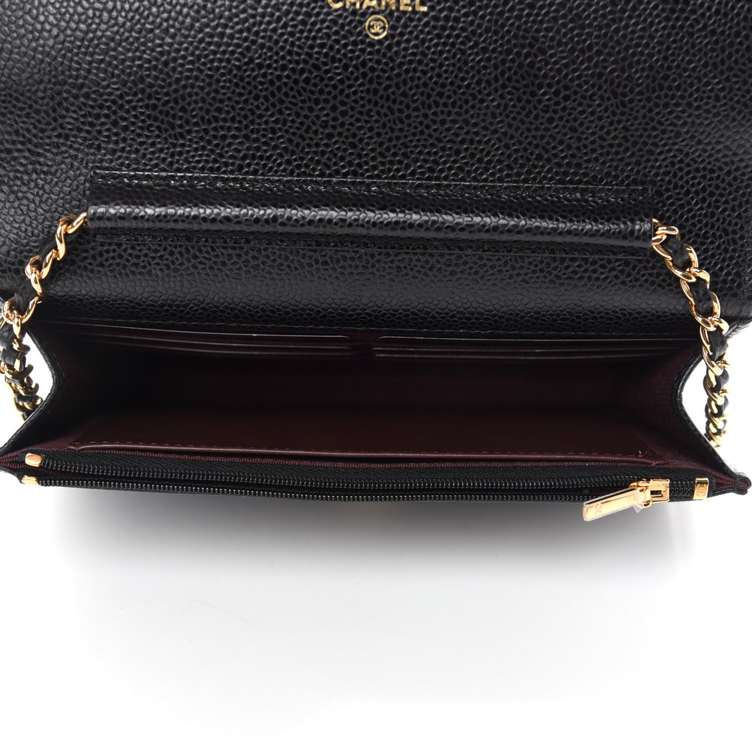 Chanel Caviar Quilted Wallet On Chain WOC Black 5 of 12