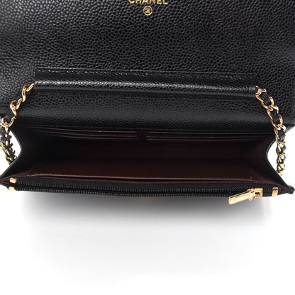 Chanel Caviar Quilted Wallet On Chain WOC Black 5 of 12