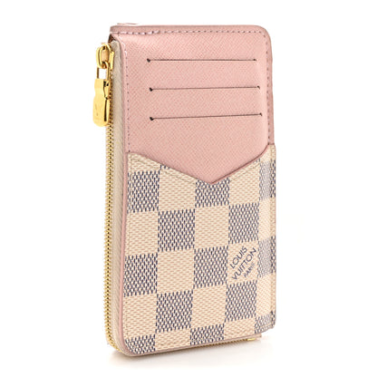 Louis Vuitton Damier Azur Recto Verso Card Holder Rose Ballerine 4 of 11