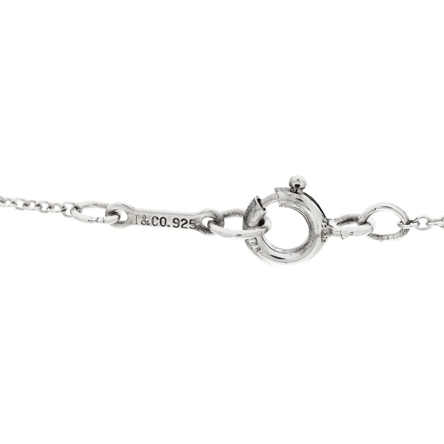 Tiffany Sterling Silver Paloma Picasso Graffiti X Pendant Necklace 4 of 5