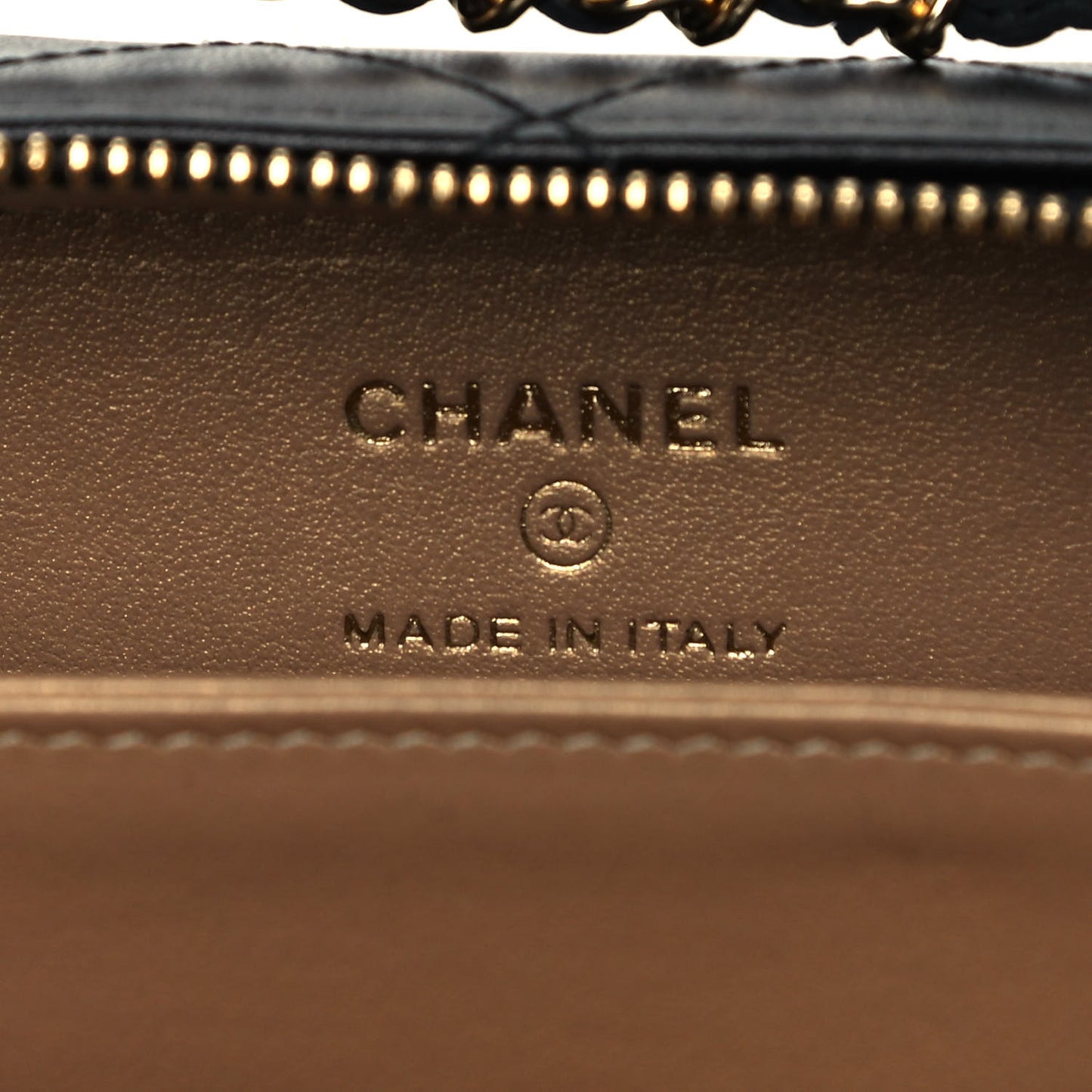 Lambskin Quilted Mini Golden Plate Clutch With Chain Black