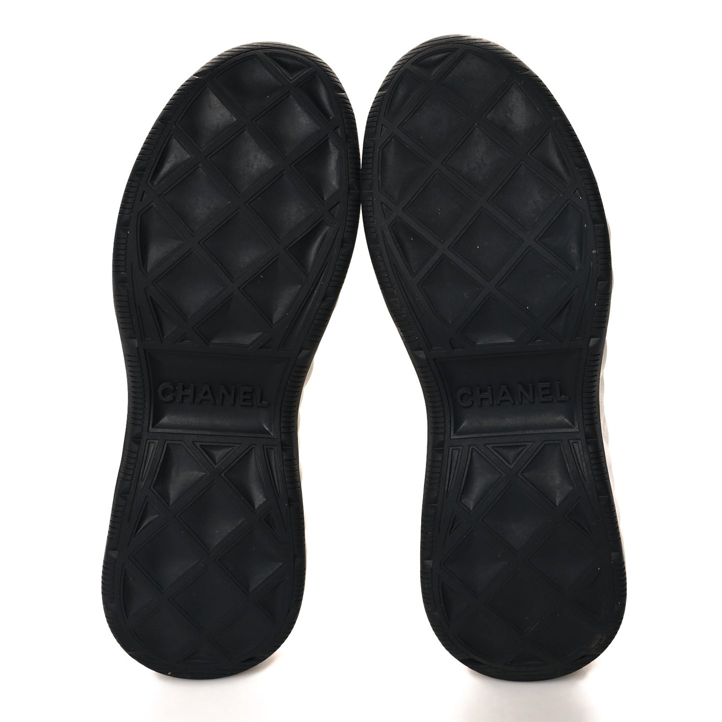 Velvet Calfskin Mixed Fibers CC Sneakers 37.5 Ivory Black